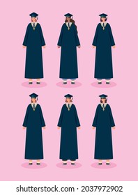 group of six women graduated