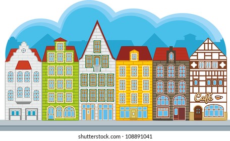 Group of small houses