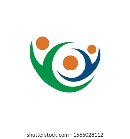 Group social people logo vector