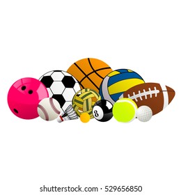 Sports Balls And Names Images Stock Photos Vectors Shutterstock