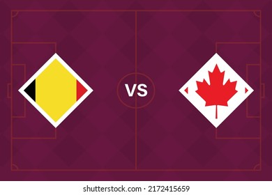 Group stage matches. Belgium vs Canada Template