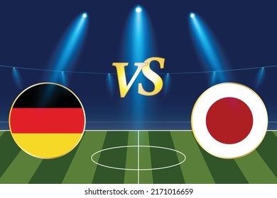 Group stage matches. Germany vs Japan Template