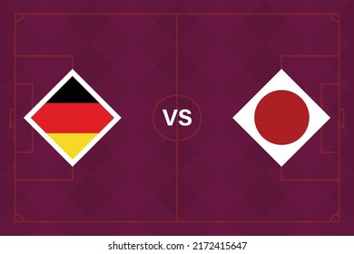Group stage matches. Germany vs Japan Template