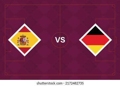 Concordancias de escenario de grupo. Plantilla España vs Alemania