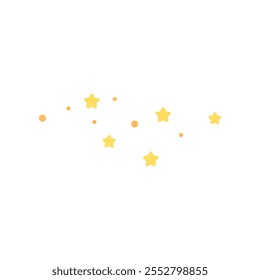 Group of star. Shiny stars pattern. Flat decorative vector design isolated illustration.	