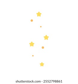 Group of star. Shiny stars pattern. Flat decorative vector design isolated illustration.	