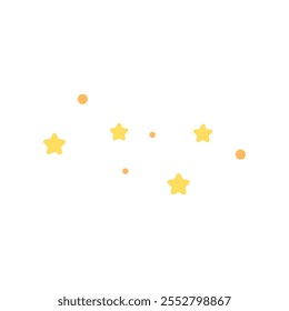 Group of star. Shiny stars pattern. Flat decorative vector design isolated illustration.	