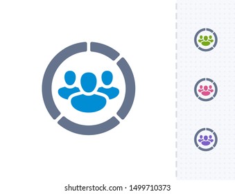 Group Statistics - Vibrant Imprint Icons. A professional, pixel-aligned icon.