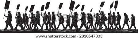 A group of striking workers, teachers, demonstrators, protesters, labor unions marching and holding signs exercising their constitutional right to assemble.