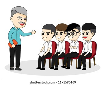 Group of student study in the university
