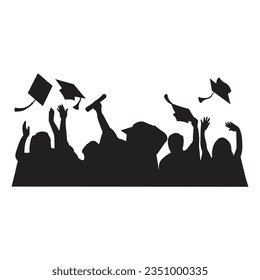 Group of students attending graduation ceremony