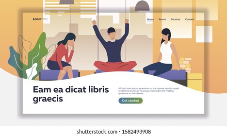 Group of students chatting and sharing good news. Friends, meeting, talk flat vector illustration. Communication concept for banner, website design or landing web page