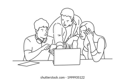 Drawing Of Teacher And Students Royalty Free SVG, Cliparts, Vectors, and  Stock Illustration. Image 86379277.
