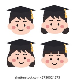 group of students in graduation cap