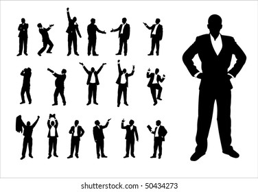 Group of successful businessmen.