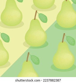 group of Sweet fruit pear