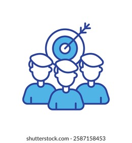 Group Target icon vector stock illustration