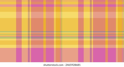 Group tartan vector textile, robe pattern texture seamless. Pillow fabric plaid background check in amber and orange color.