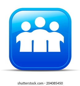 Group Team Internet App button Icon