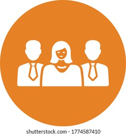 Gruppe, Teamleiter, Vektorsymbol