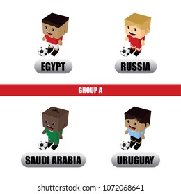 group team soccer tournament vector art