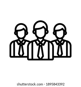 Group, team, teamwork icon vector image. Can also be used for communication. Suitable for use on web apps, mobile apps and print media.
