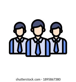 Group, team, teamwork icon vector image. Can also be used for communication. Suitable for use on web apps, mobile apps and print media.
