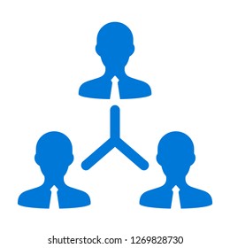 Group teamwork connection network employee hierarchy chart graph office business 