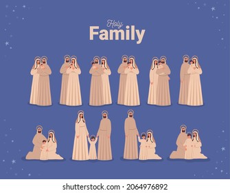 group of ten holy families