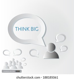 group think and discussion in the class, vector illustration