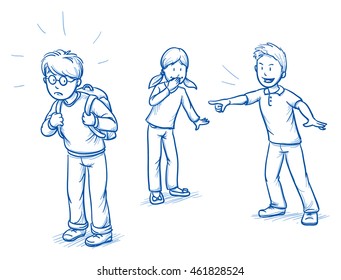 Bullying Drawing Simple - bullying