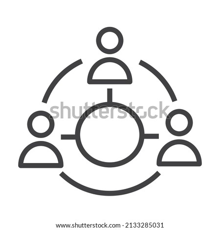 A group of three people communicating.