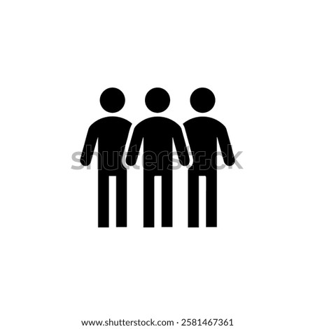 Group of three people icon Vector