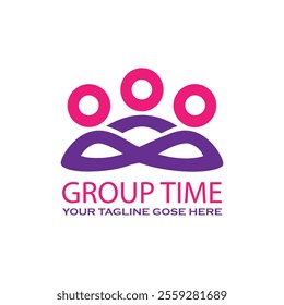 Group Time Logo Design Template