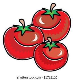 Group Tomatoes Stock Vector (Royalty Free) 11762110 | Shutterstock