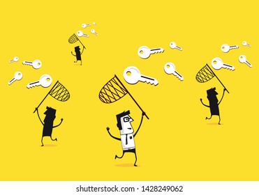Group  trying to catch solution