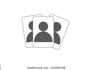 Group of User isolated on white background.Vector illustrator EPS10.A user is a person who utilizes a computer or network service.