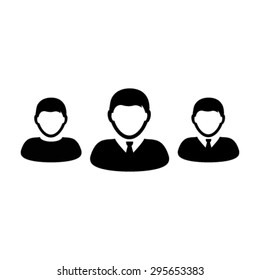 Group of User, Management Team Leader Icon - Vector