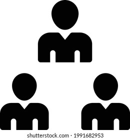 group vector glyph flat icon
