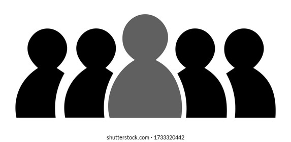 group vector icon for app and web