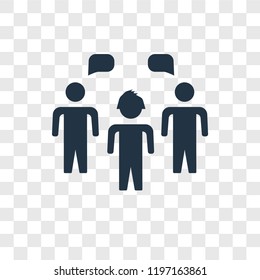 Group vector icon isolated on transparent background, Group transparency logo concept
