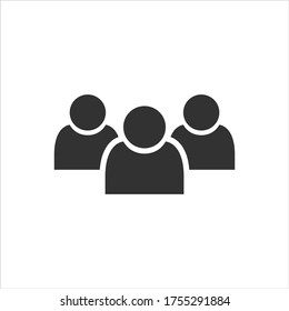 Group vector icon on white background