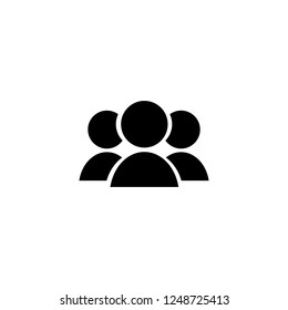 group vector icon. group sign on white background. group icon for web and app