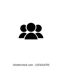 group vector icon. group sign on white background. group icon for web and app