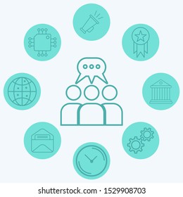 Group vector icon sign symbol