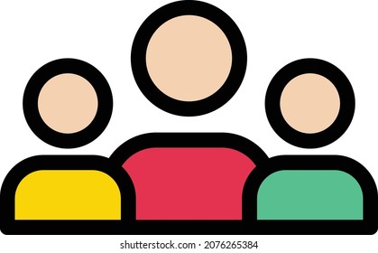 ilustración del vector de grupo en un fondo transparente. Símbolos de calidad premium. Icono vectorial de trazo para el concepto y diseño gráfico.