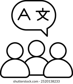 Group Vector Line Icon Design