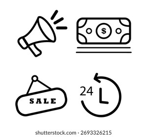 a group of verities icon design