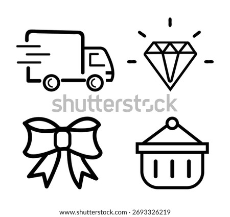 a group of verities icon design