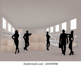 Group in warehouse, they are from the Customer Service